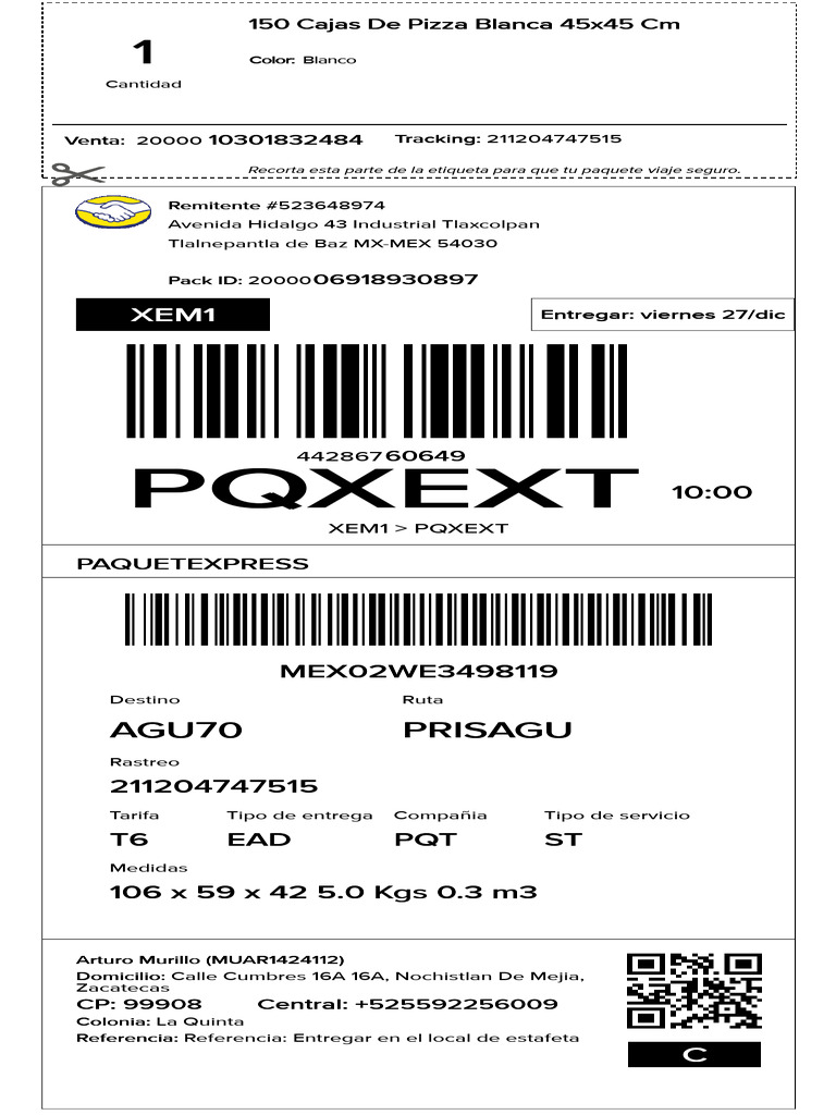 Cajas de Pizza y Envases para Alimentos | PDF