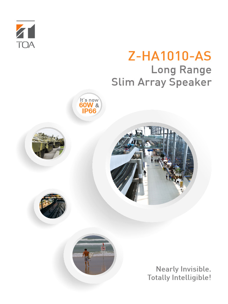 Z Ha1010 As Long Range Slim Array Speaker Brochure | PDF