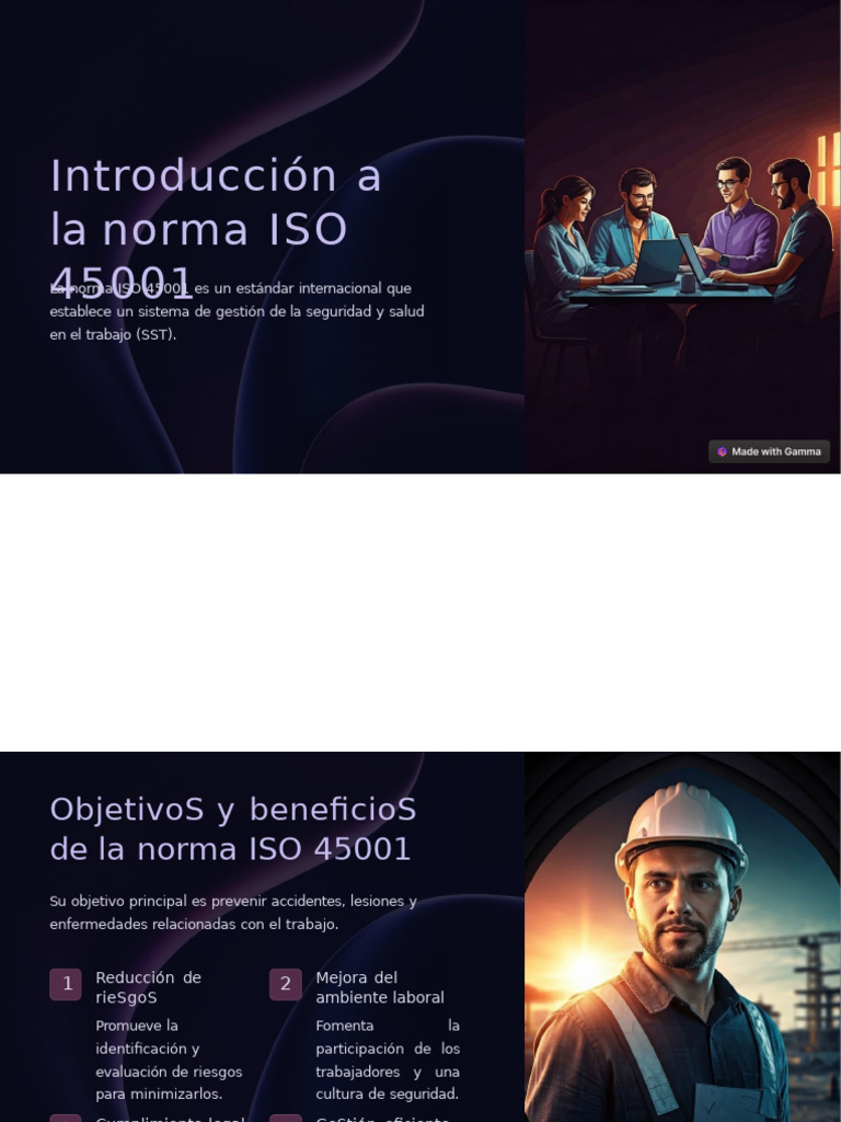 Introduccion A La Norma ISO 45001 | PDF | Planificación | Evaluación de ...