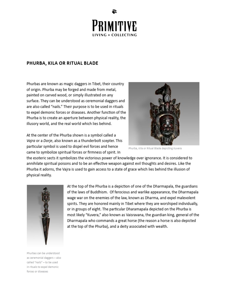 Phurba, Kila or Ritual Blade | PDF