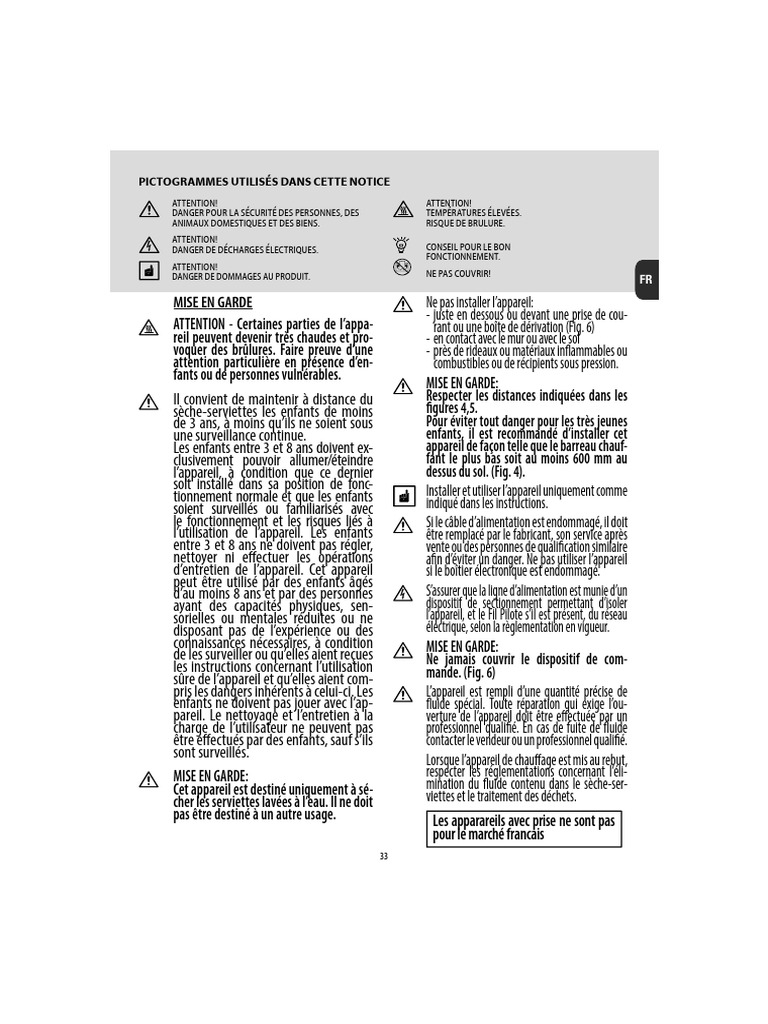 Installation SècheServiettes Delonghi PDF — free download