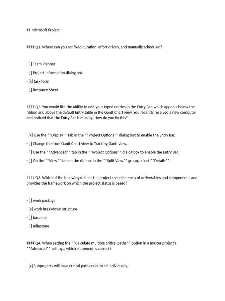 Microsoft Project Evaluation Guide | PDF | Computing | Project Management