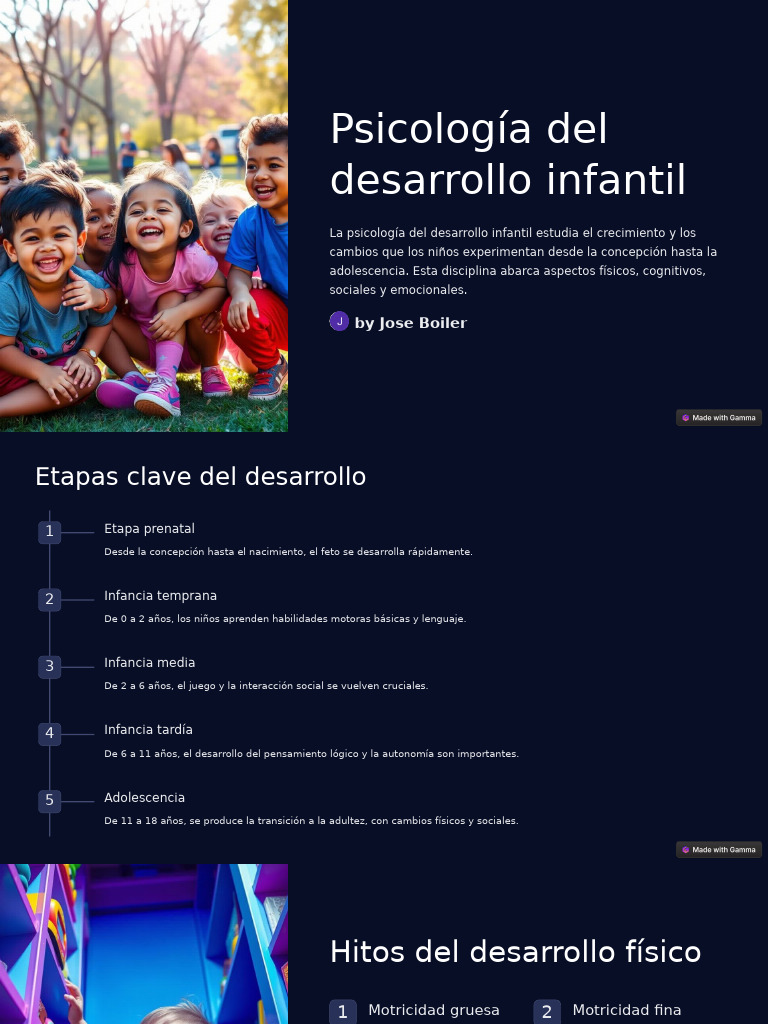 Psicologia Del Desarrollo Infantil | PDF | Desarrollo infantil | Las ...