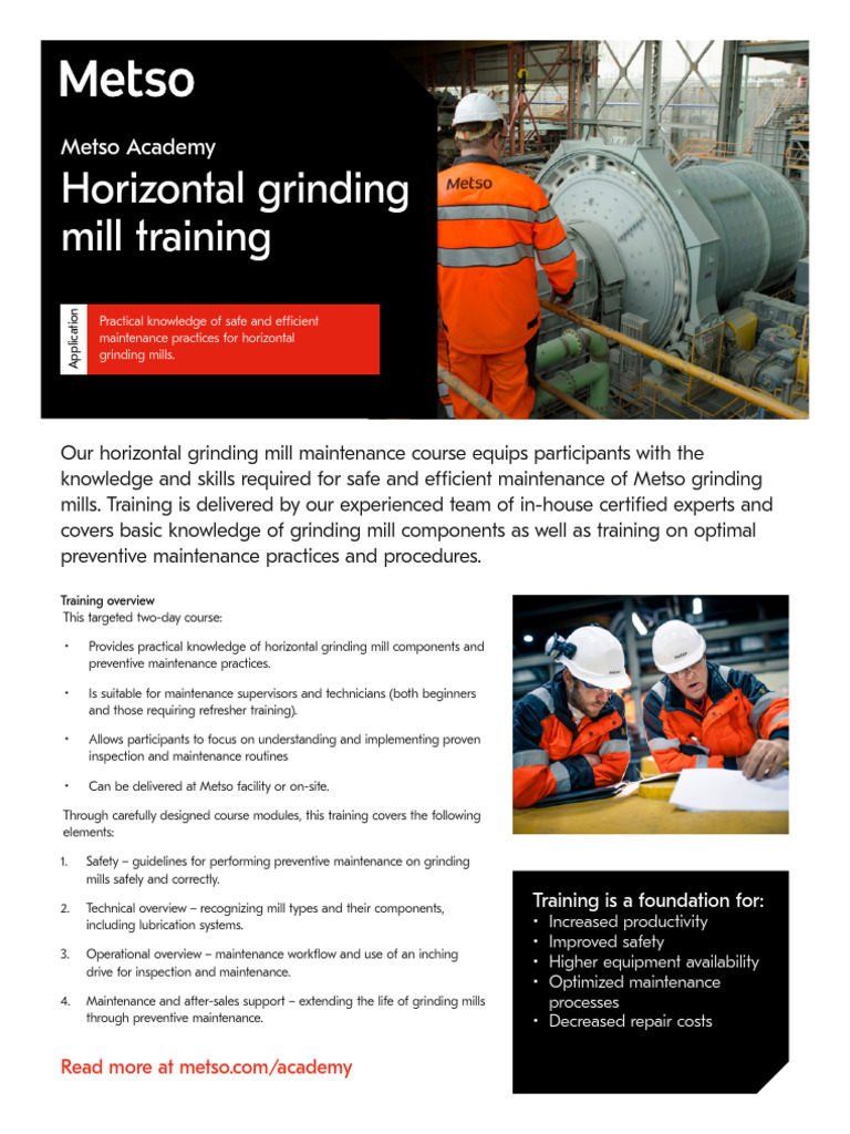 Horizontal Grinding Mill Maintenance Course | PDF