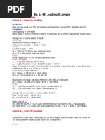 HA and HB Loading Calculations for Bridges | PDF | Lane | Bridge