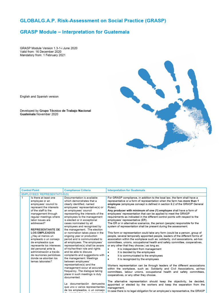 GRASP: Interpretación para Guatemala | PDF | Organización Internacional ...