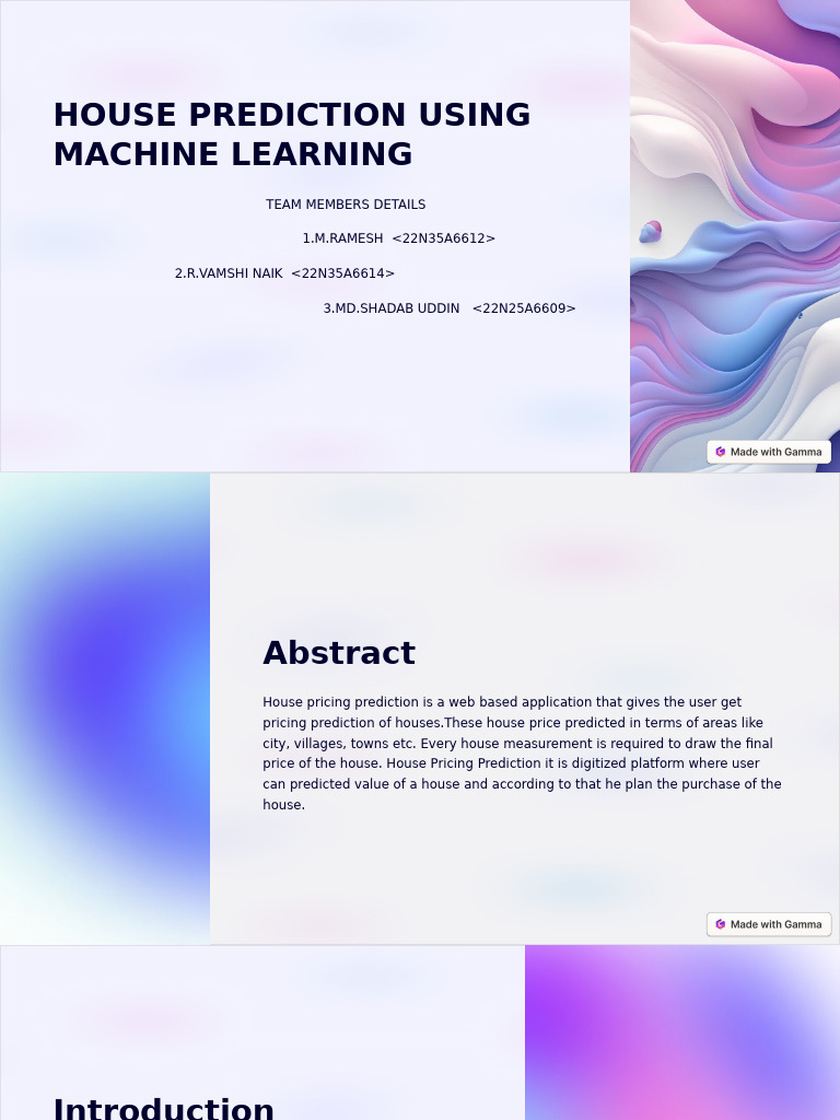 Machine Learning House Price Prediction | PDF | Machine Learning ...