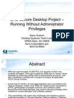 SRS Secure Desktop Project-Running Without Admin-Barry Hudson