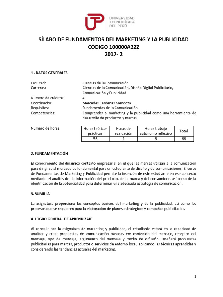 Fundamentos de Marketing y Publicidad | PDF | Investigación de mercado ...