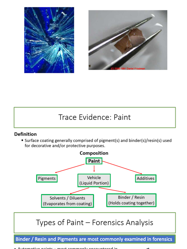 Forensic Analysis of Paint and Glass | PDF | Infrared Spectroscopy | Paint