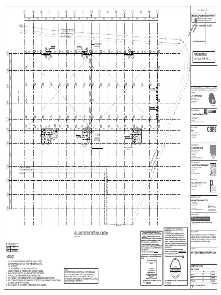 Structural Plans for Warehouse Project | PDF