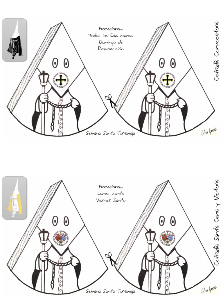 Recortables capirotes pdf