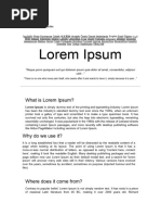 The Lorem Ipsum | PDF | Text