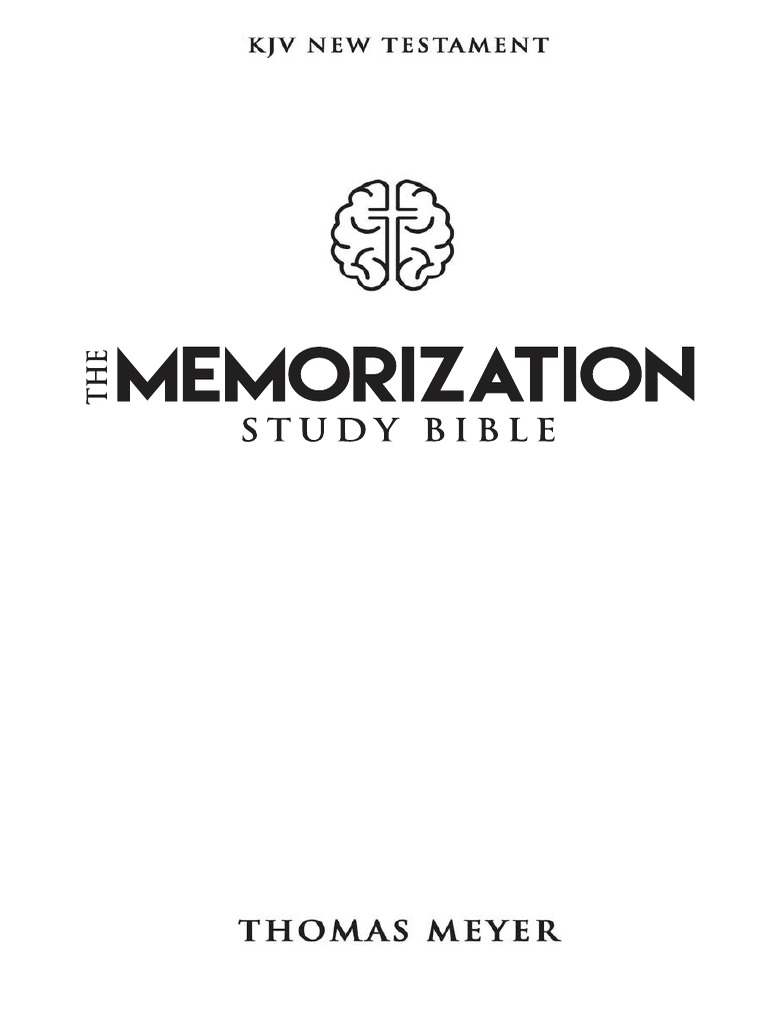 Memorization Study Bible Guide | PDF | Gospel Of Matthew | Bible