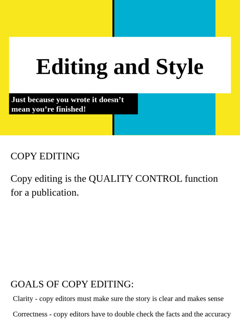 Copy Editing and AP Style Guide | PDF | Copy Editing | Editing