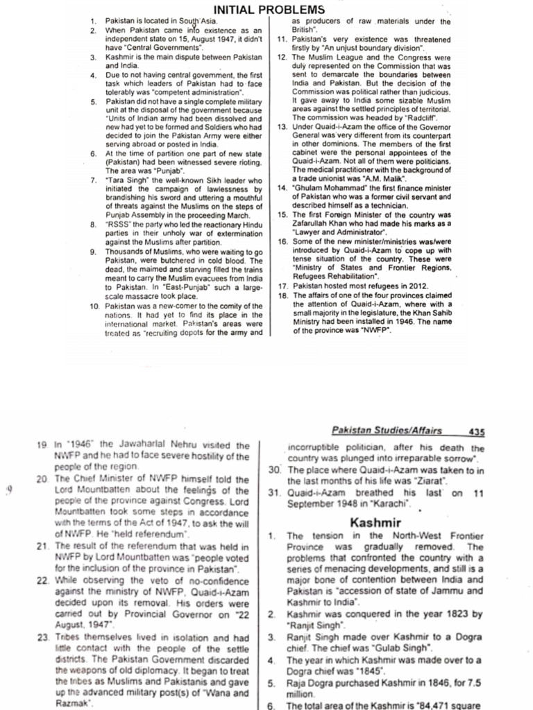 Day 18 (Pak Study) | PDF