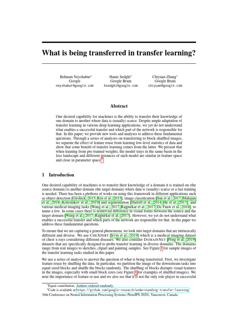 Understanding Transfer Learning Dynamics | PDF | Artificial Neural ...