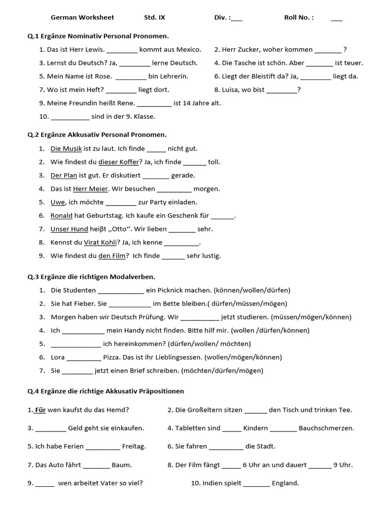 Rman-Worksheet-9th Std.-U1 | PDF