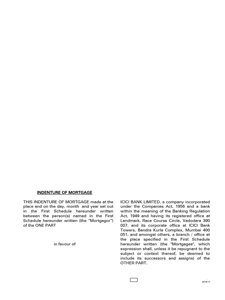 IOM Mortgage Indenture Agreement | PDF | Mortgage Law | Mortgages