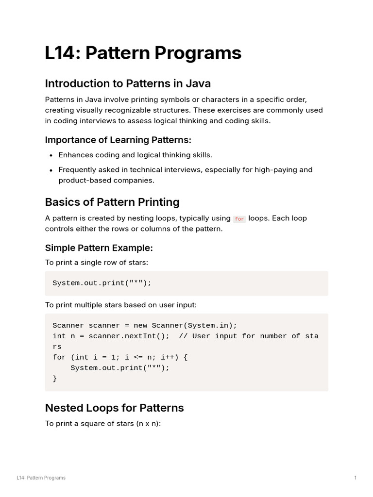 1aface6f-d08e-4488-977d-2dc569e819e9_L14_Pattern_Programs | PDF ...