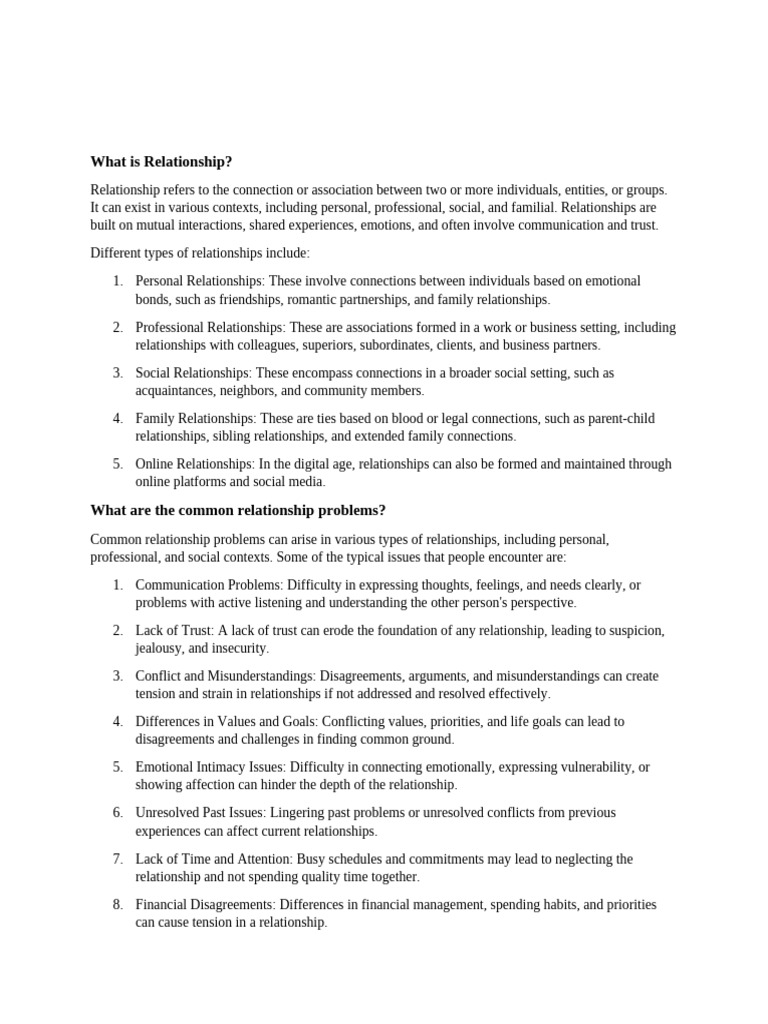 Relationship Session Content - Draft | PDF | Conflict Resolution | Empathy