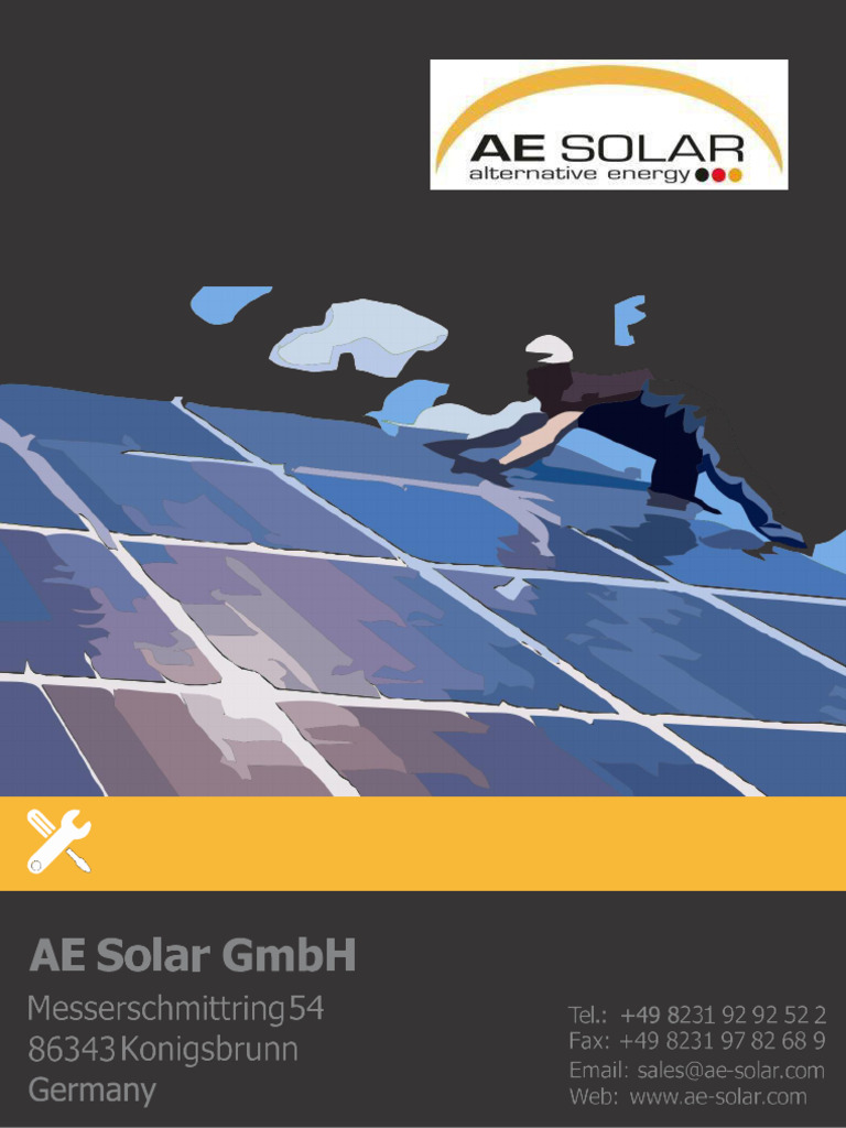 Installation Manual - AE SOLAR 2 | PDF | Photovoltaics | Solar Panel