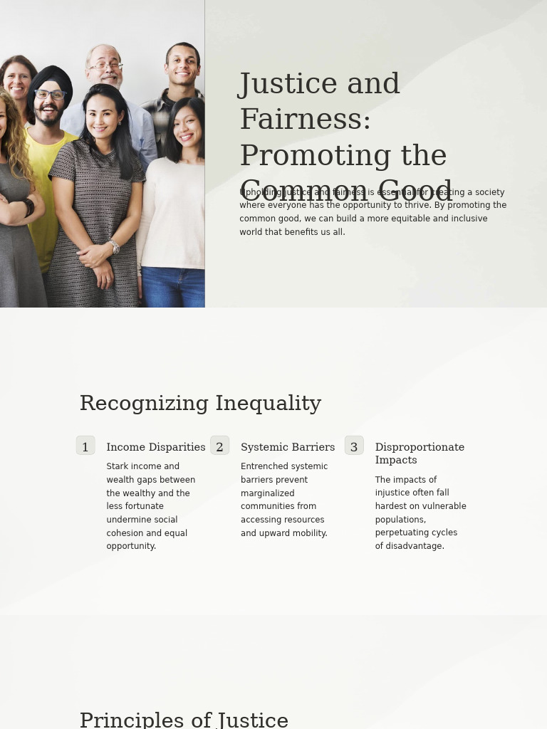Justice and Fairness for All | PDF | Economic Inequality ...