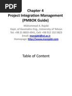 P Project Integration Management (PMBOK Guide)