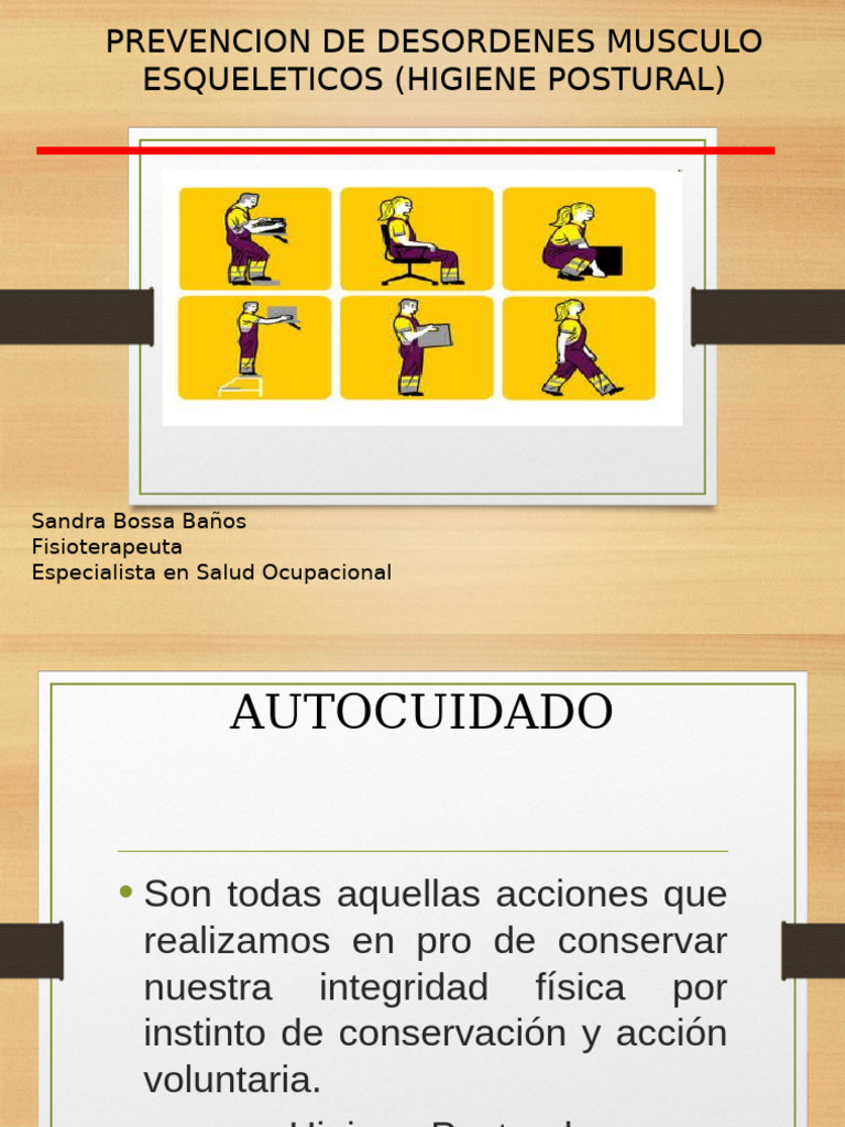 Higiene Postural | PDF | Dolor lumbar | La columna vertebral