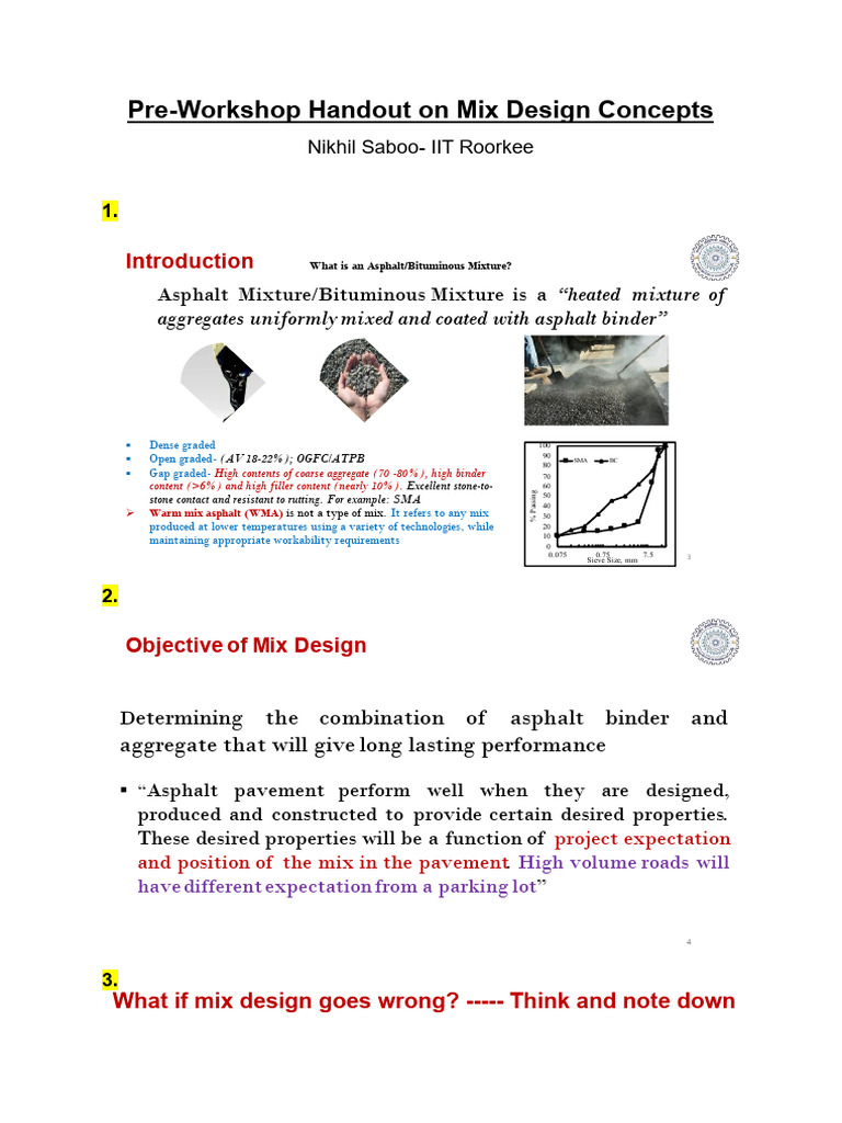 Mix Design Handout Pdf