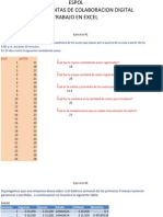 Ejercicios de Excel Proyecto de Herramientas