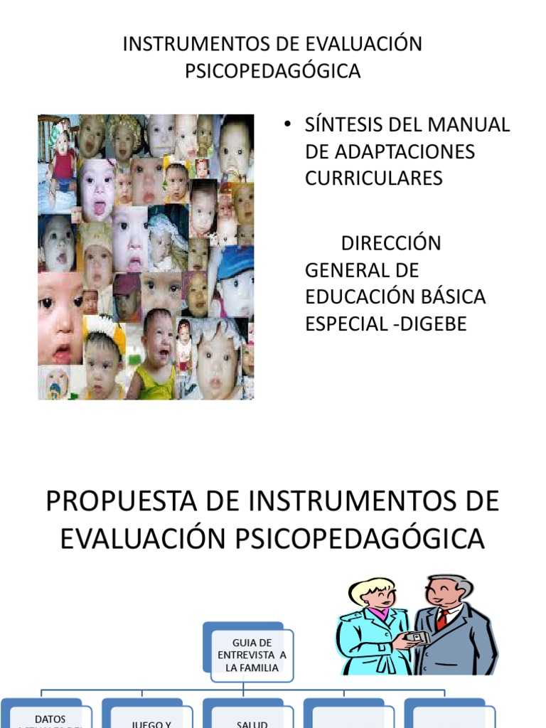 instrumentos de evaluación psicopedagógica Aprendizaje Evaluación