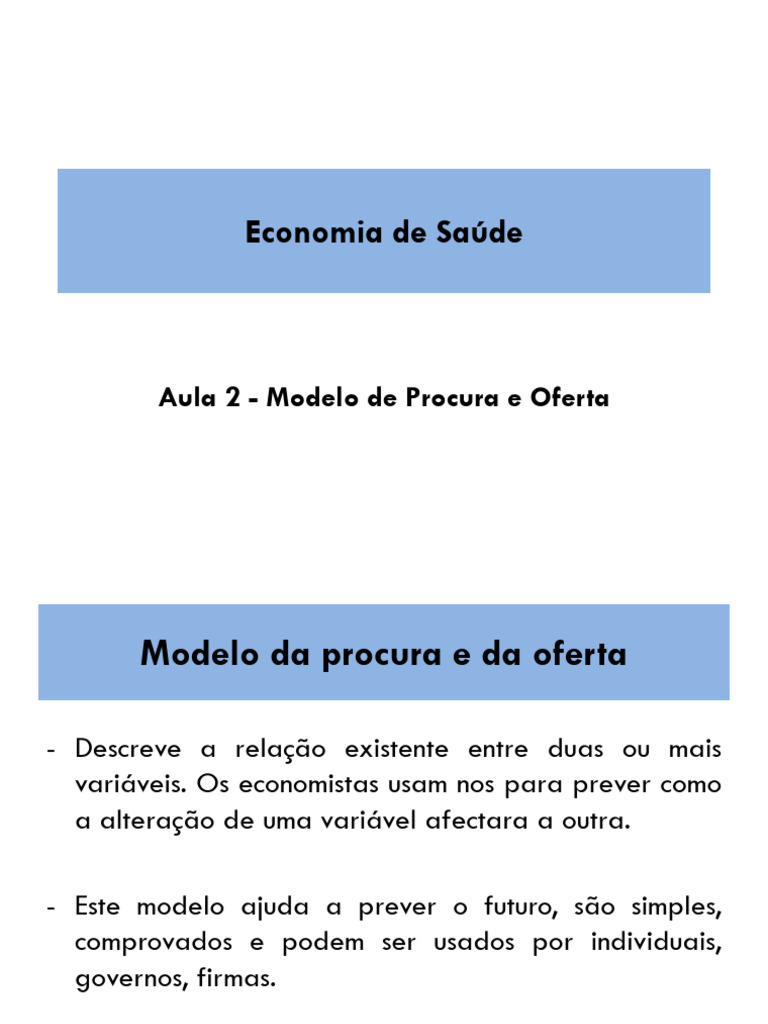 Modelo de Procura e Oferta em Economia | PDF | Demanda | Microeconomia