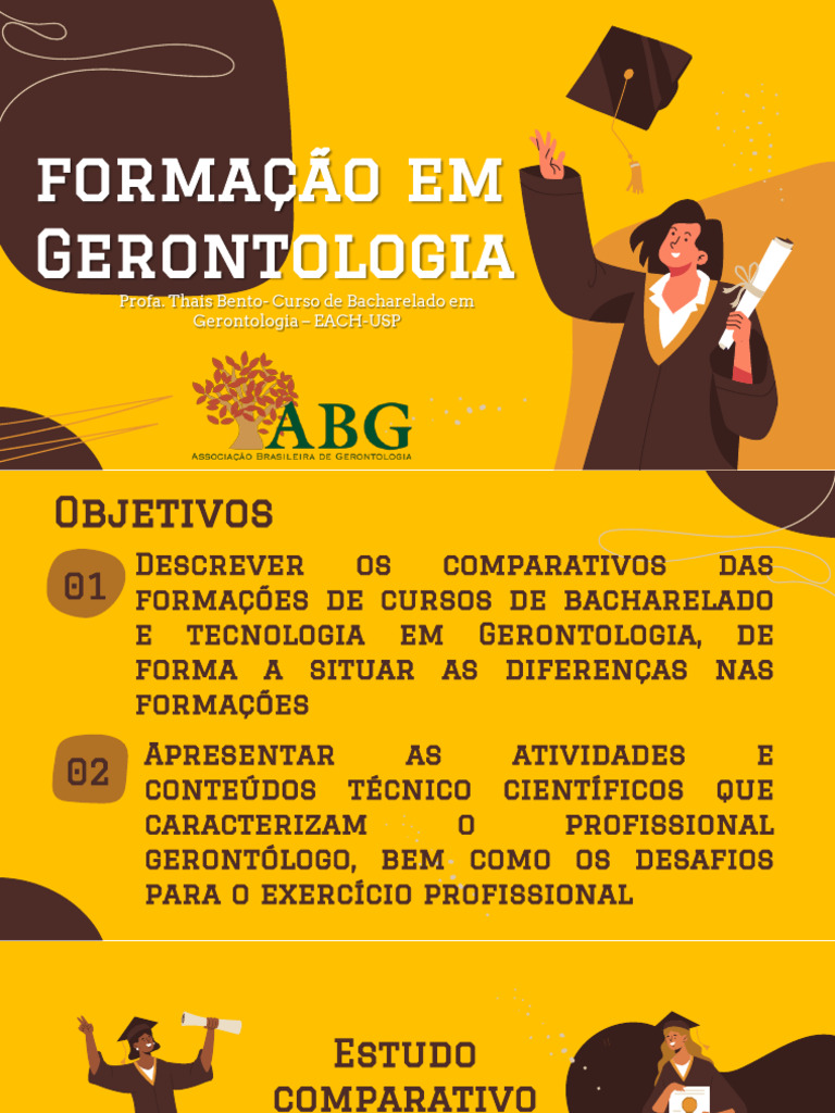 Diferenças Entre Bacharelado e Tecnólogo em Gerontologia | PDF ...