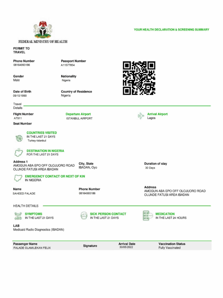 Nigeria Permmit Entry | PDF