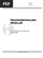 Recomendaciones Para Reciclar Pet