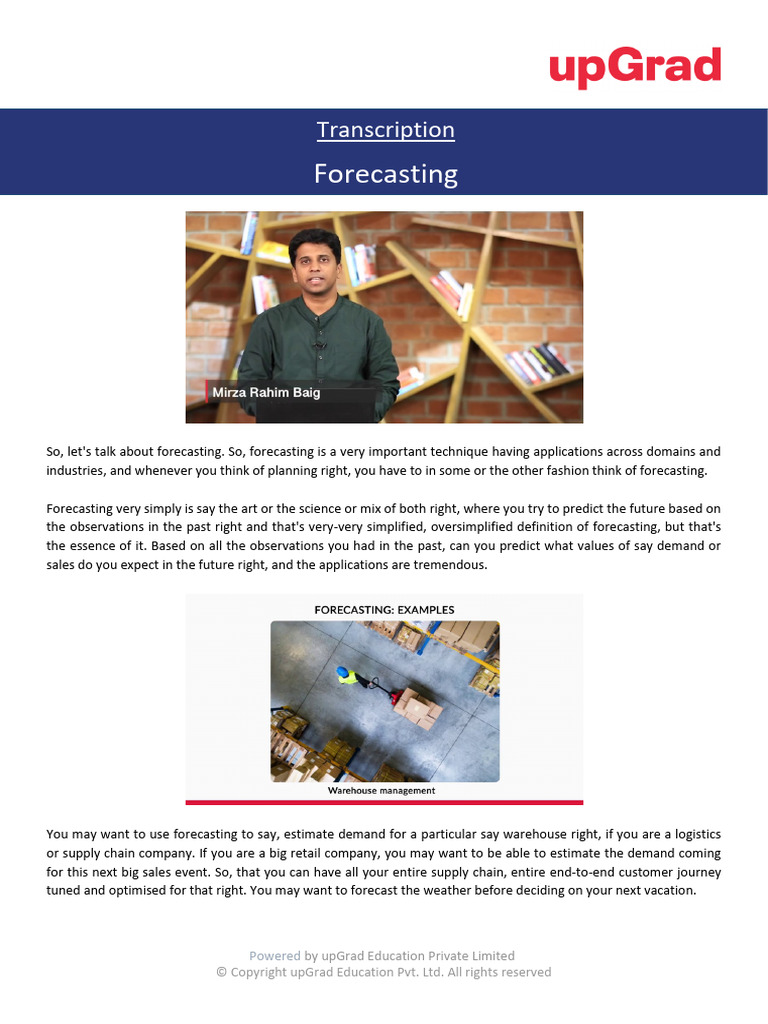 Forecasting+ +Transcription+S04 | PDF | Forecasting | Time Series