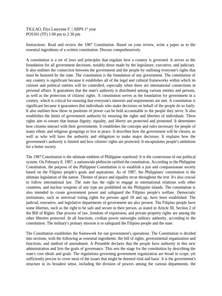 Philippine Constitution Pdf Constitution Judge