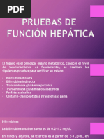 Análisis de Pruebas de Función Hepática | PDF | Hepatitis | Transaminasa