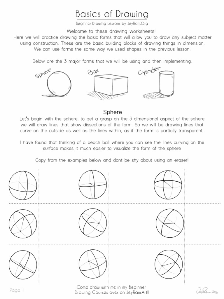 Beginner+Art+Lesson+ +Forms+by+JeyRam | PDF