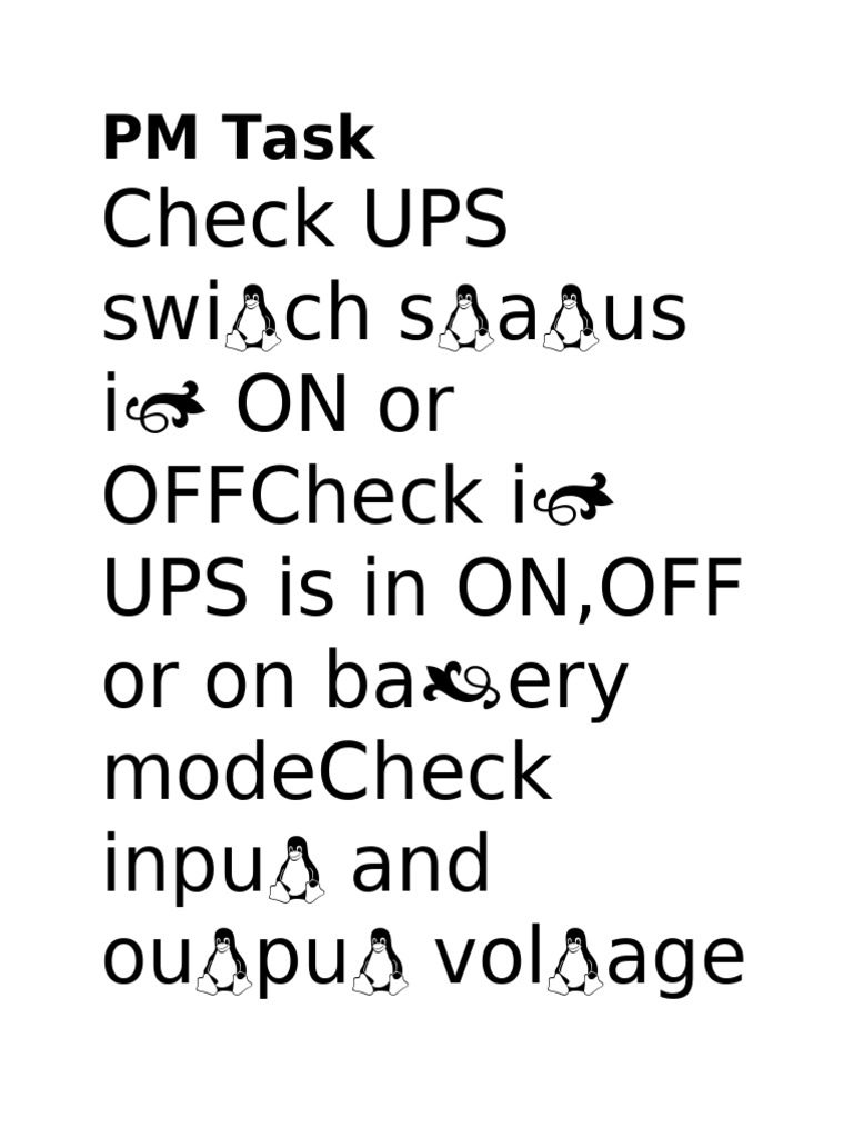 UPS Maintenance Checklist Guide | PDF | Power Engineering | Electrical ...