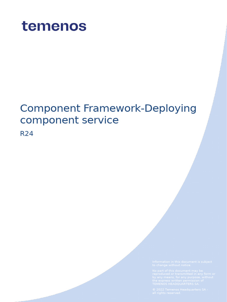 Component Framework Deploying Component Service | PDF | Java ...