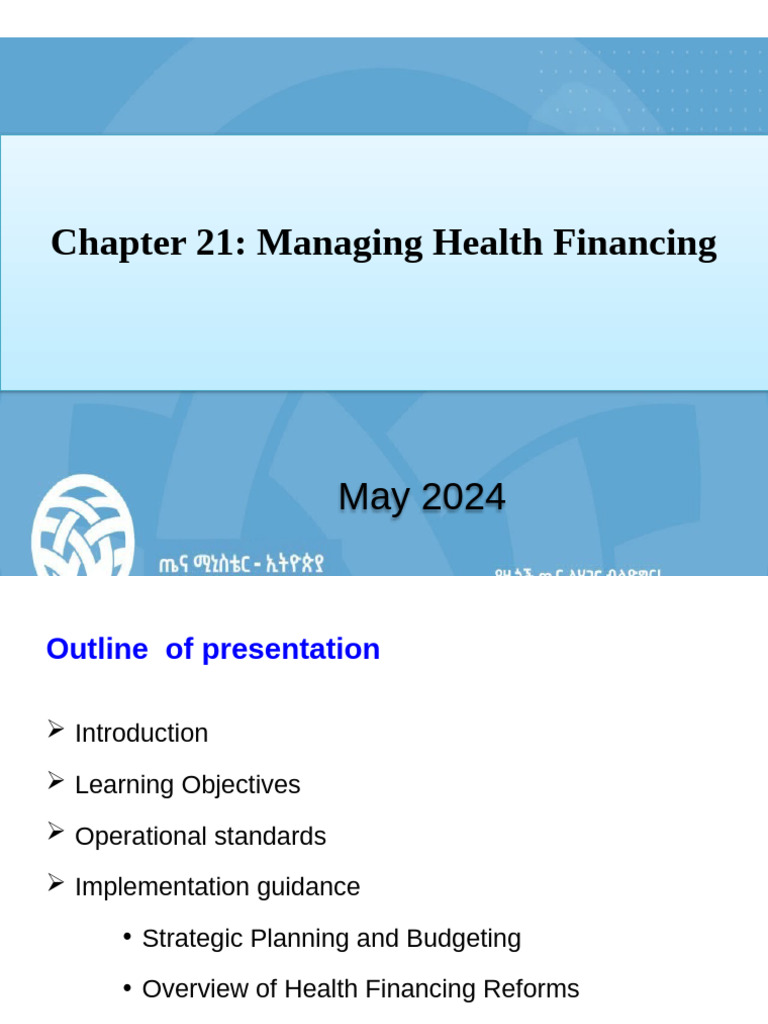 Health Financing Management in Ethiopia | PDF | Audit | Outsourcing