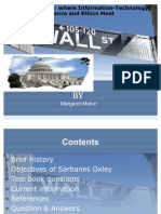 Sarbanes-Oxley: Where Information-Technology, Finance and Ethics Meet