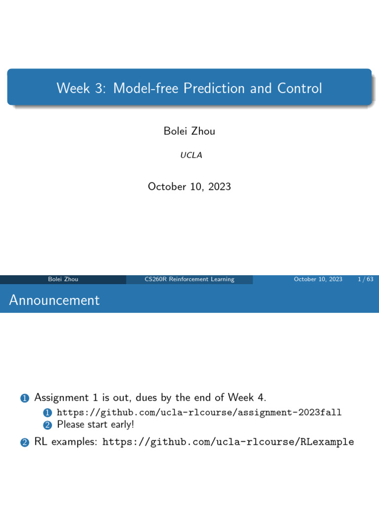 2023_week3_modelfree | PDF | Mathematical Analysis | Computer Programming