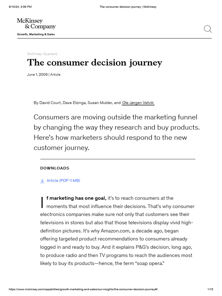 Navigating the Consumer Decision Journey | PDF | Marketing | Brand