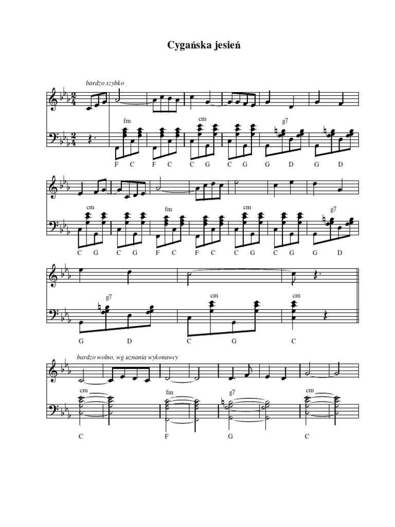 Cygańska Jesień - Anna Jantar 2 | PDF