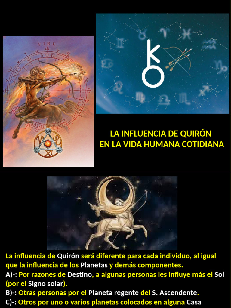 Influencia de Quirón en la Astrología | PDF | Horóscopo | Cosmología ...