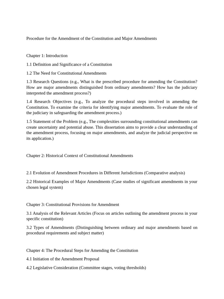 Constitutional Amendment Procedures Explained | PDF | Constitutional ...
