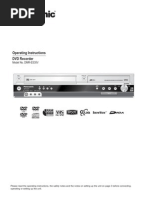 Panasonic DVD Recorder Manual